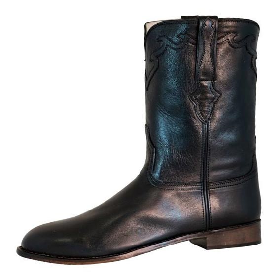 TuffRider Men's El Paso Leather Embroidered Round Toe Western Boots