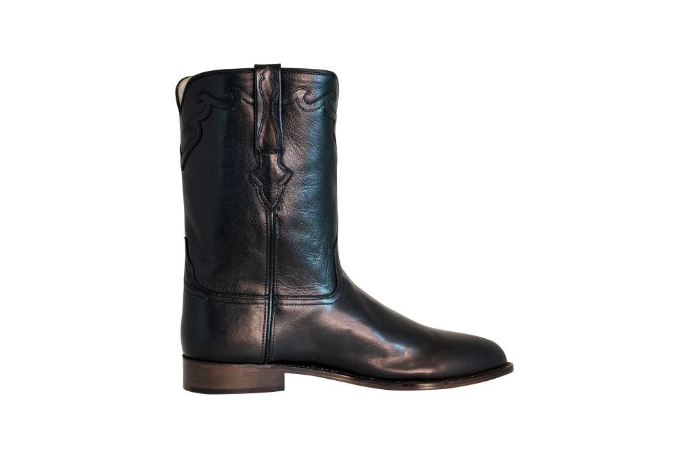 TuffRider Men's El Paso Leather Embroidered Round Toe Western Boots