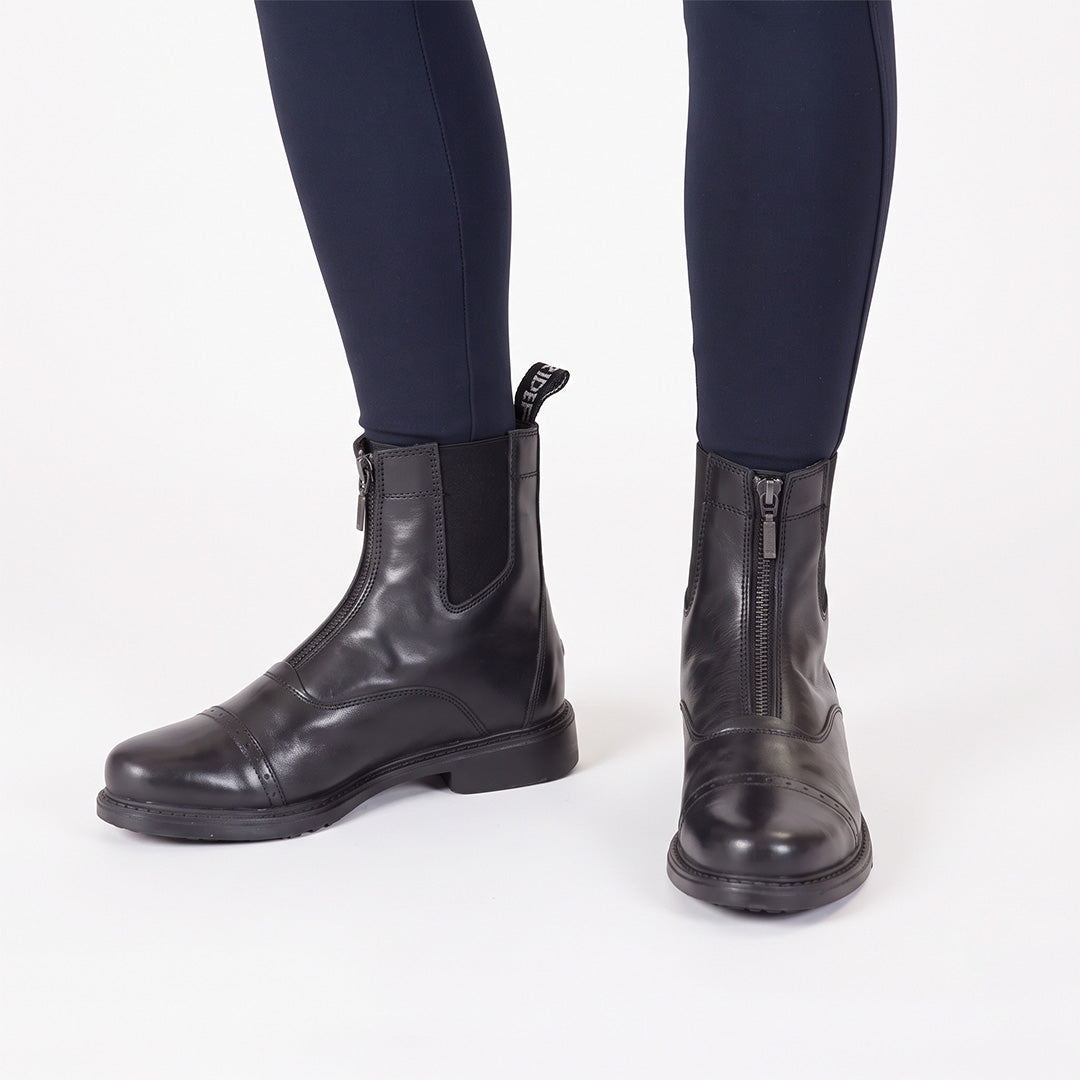 TuffRider Children's Baroque Front Zip Paddock Boots w/ Metal Zipper