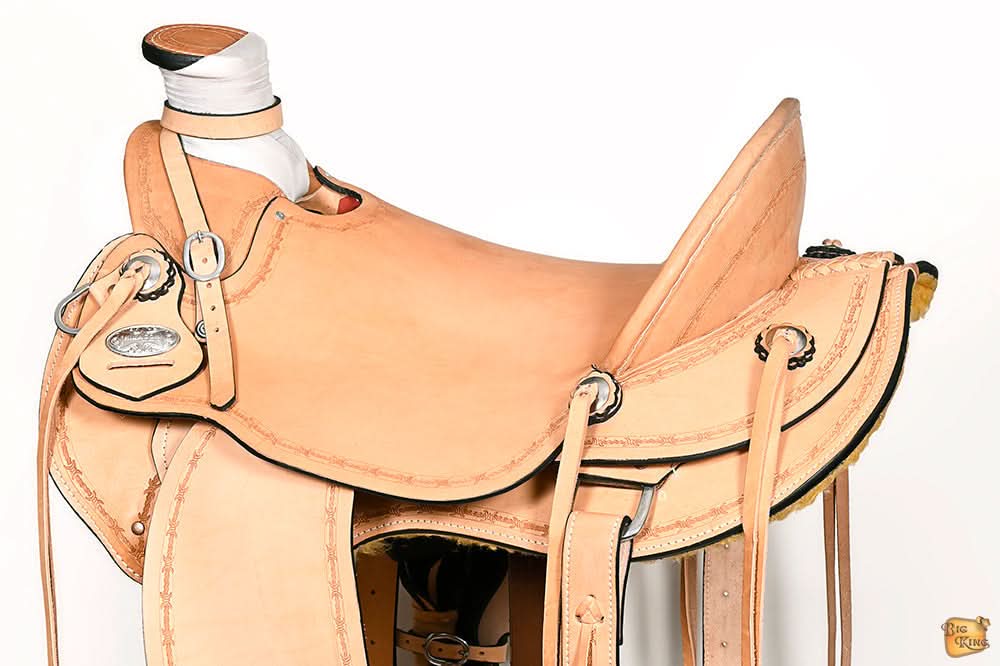 Western Horse Wade Saddle American Leather Ranch Roping Tan