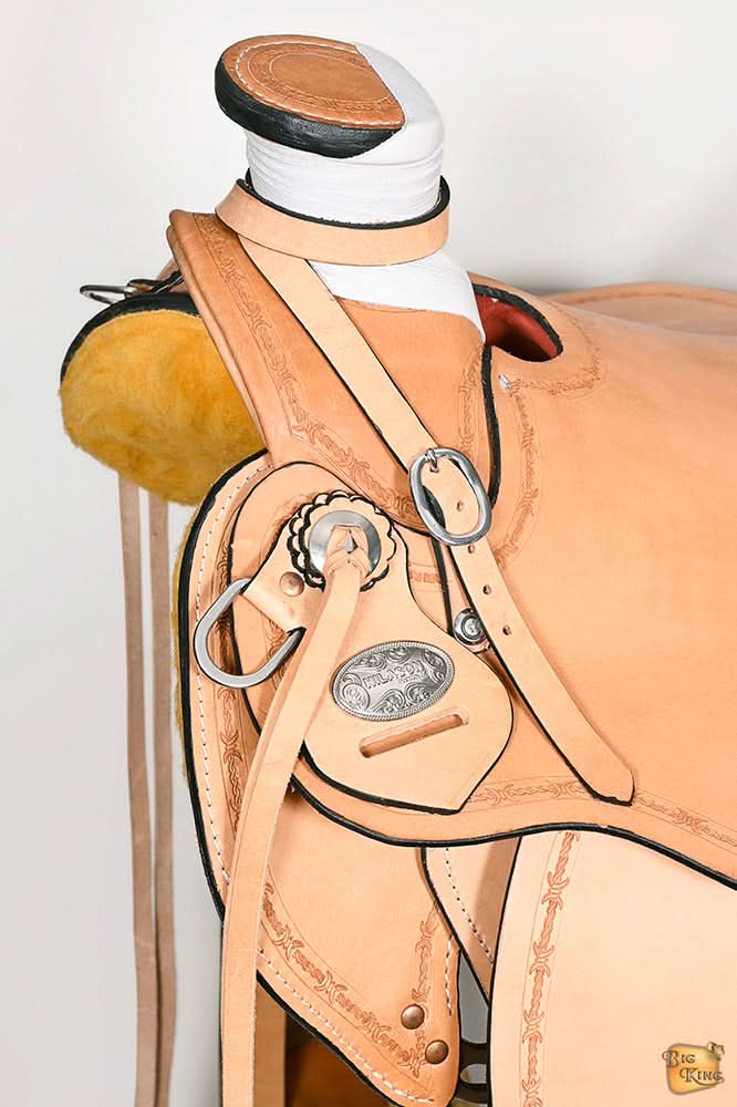 Western Horse Wade Saddle American Leather Ranch Roping Tan