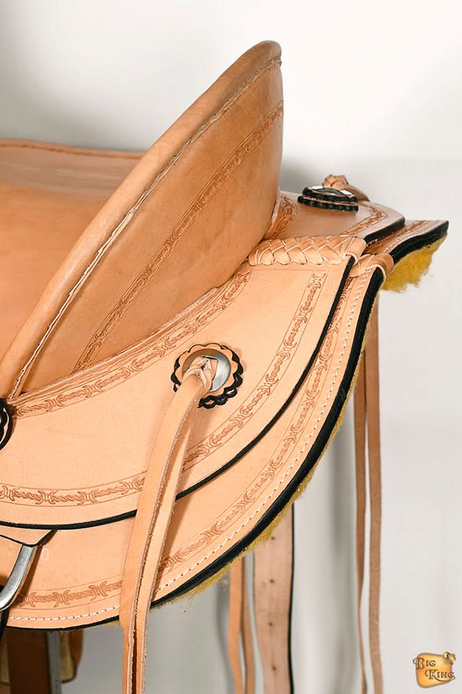 Western Horse Wade Saddle American Leather Ranch Roping Tan