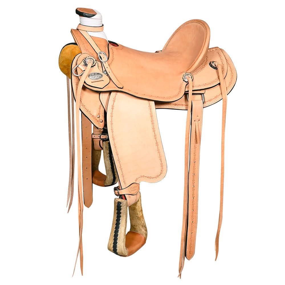 Western Horse Wade Saddle American Leather Ranch Roping Tan