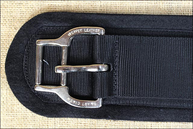 36 In. Weaver Black Felt Lined Straight Horse Cinch Roll Snug Buckle