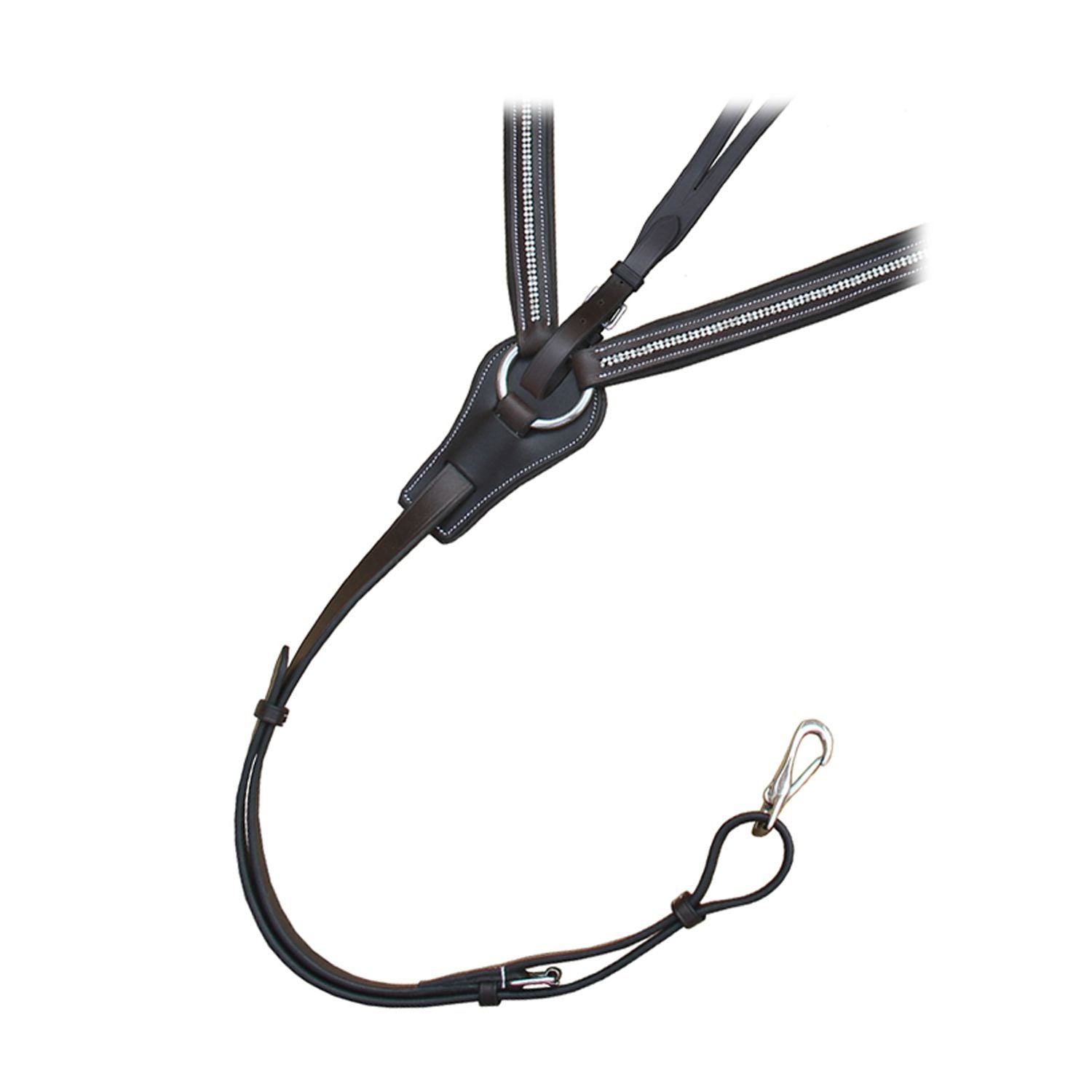 ExionPro 5 Point Bling Breastplate with Elastic & Sheepskin Padding