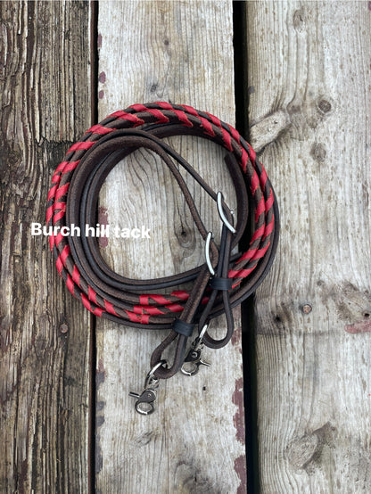 BH 6ft laced split reins