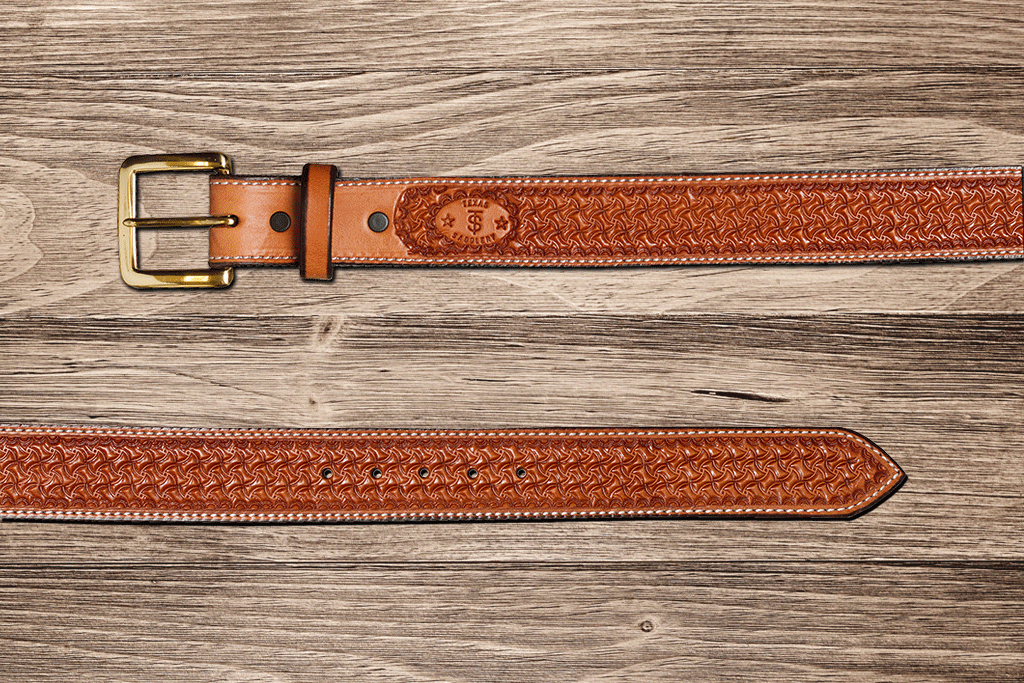 Saddle Tan Spider Belt 48