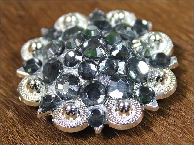 Black Daimond Crystals Berry Headstall Saddle Hilason