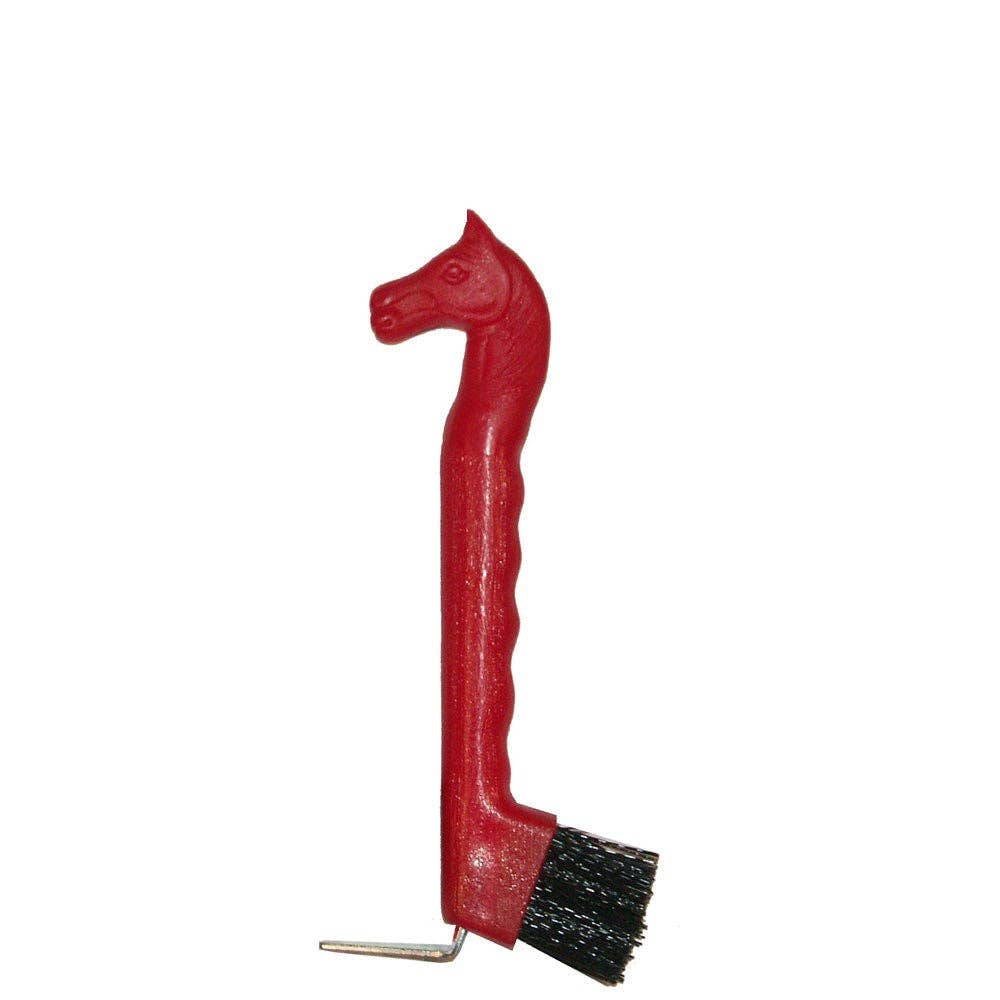 Horse Head Hoof Pick with Brush – Burch HIll Tack