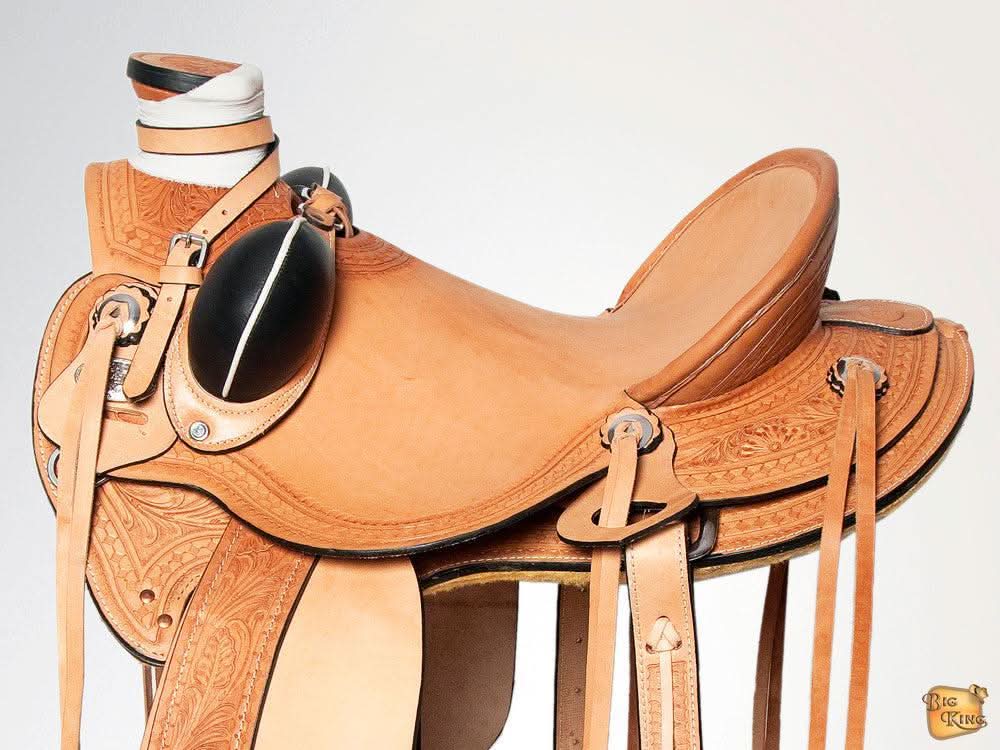 Western Horse Wade Saddle American Leather Ranch Roping Tan