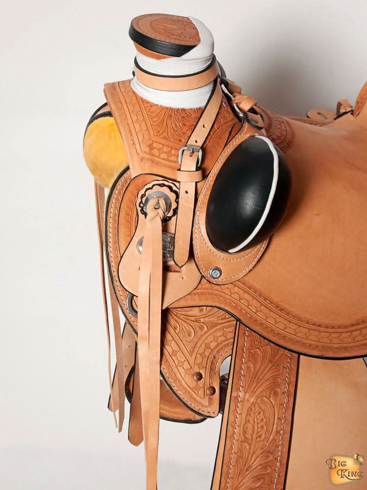 Western Horse Wade Saddle American Leather Ranch Roping Tan