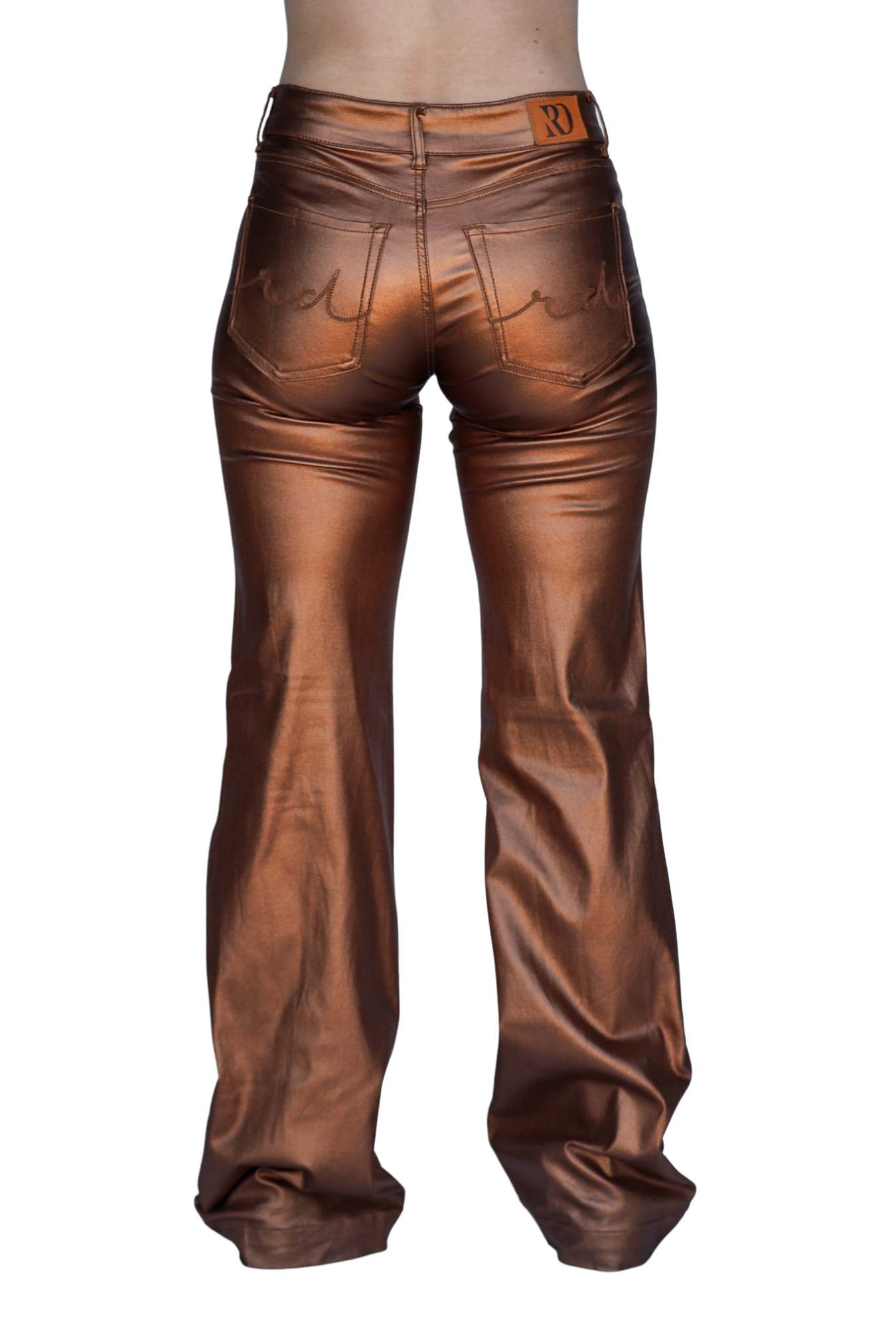 SIGNATURE TROUSERS - BRONZE METALLIC