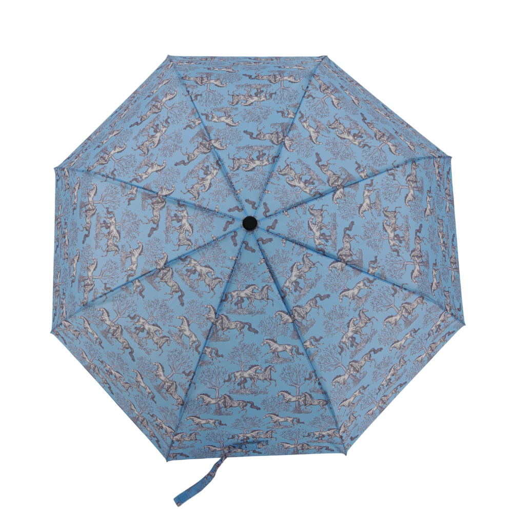 AWST Int'l Lila Compact Umbrella-Blue Toile