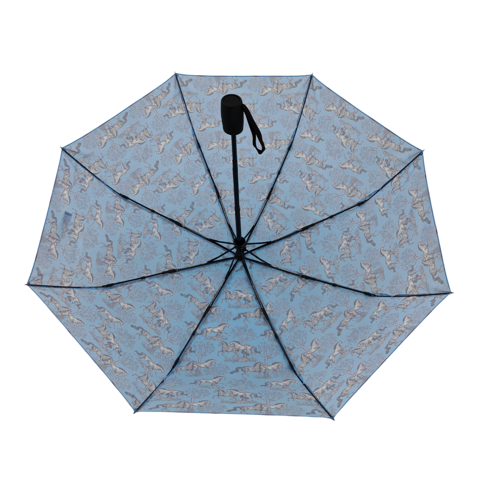 AWST Int'l Lila Compact Umbrella-Blue Toile