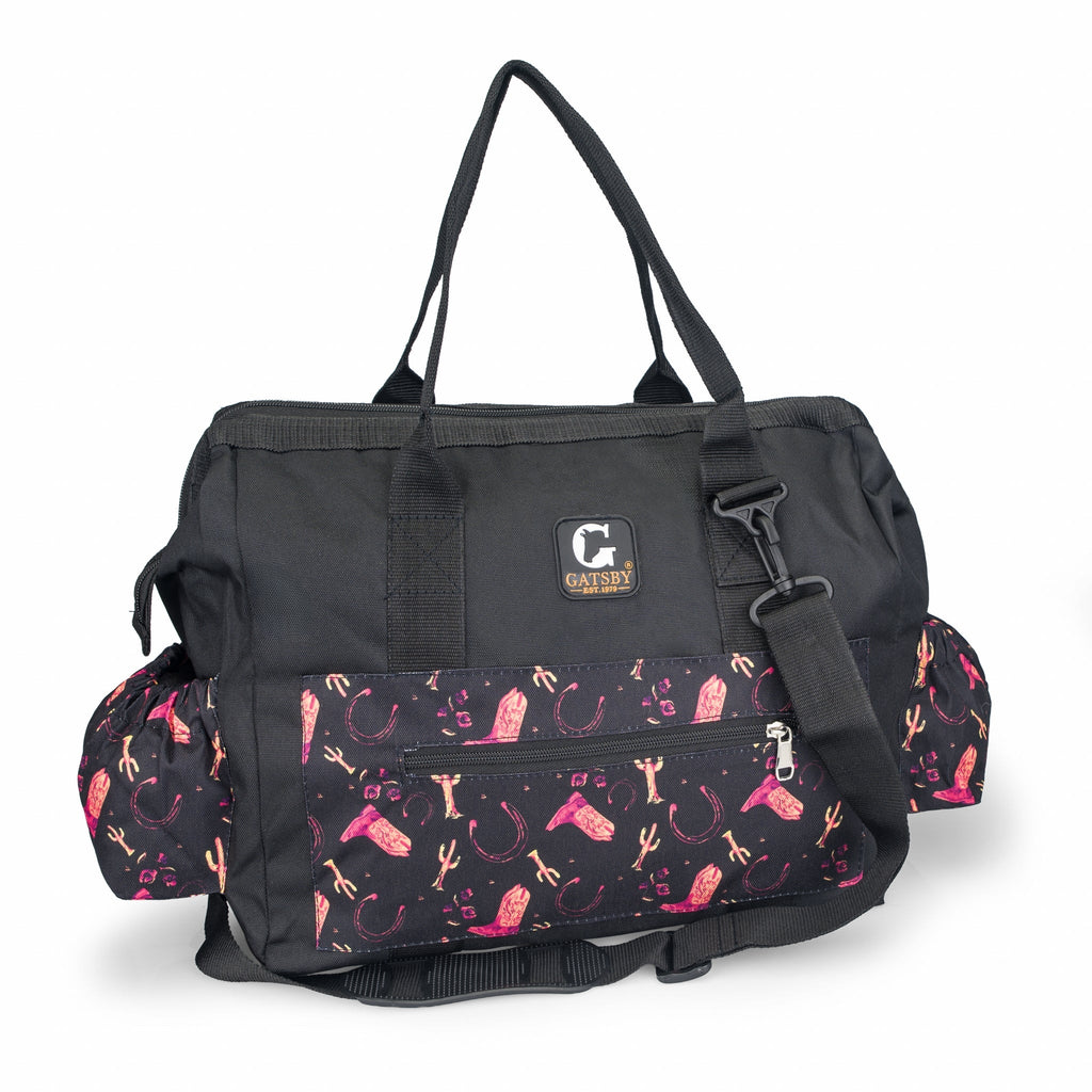 Gatsby Print Nylon Grooming Tote