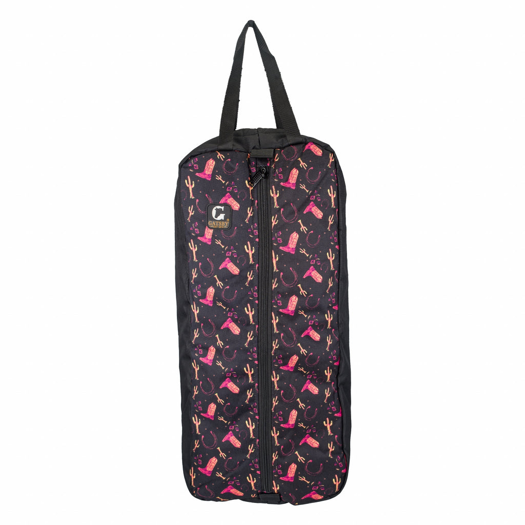 Gatsby Print Nylon Padded Bridle Halter Bag