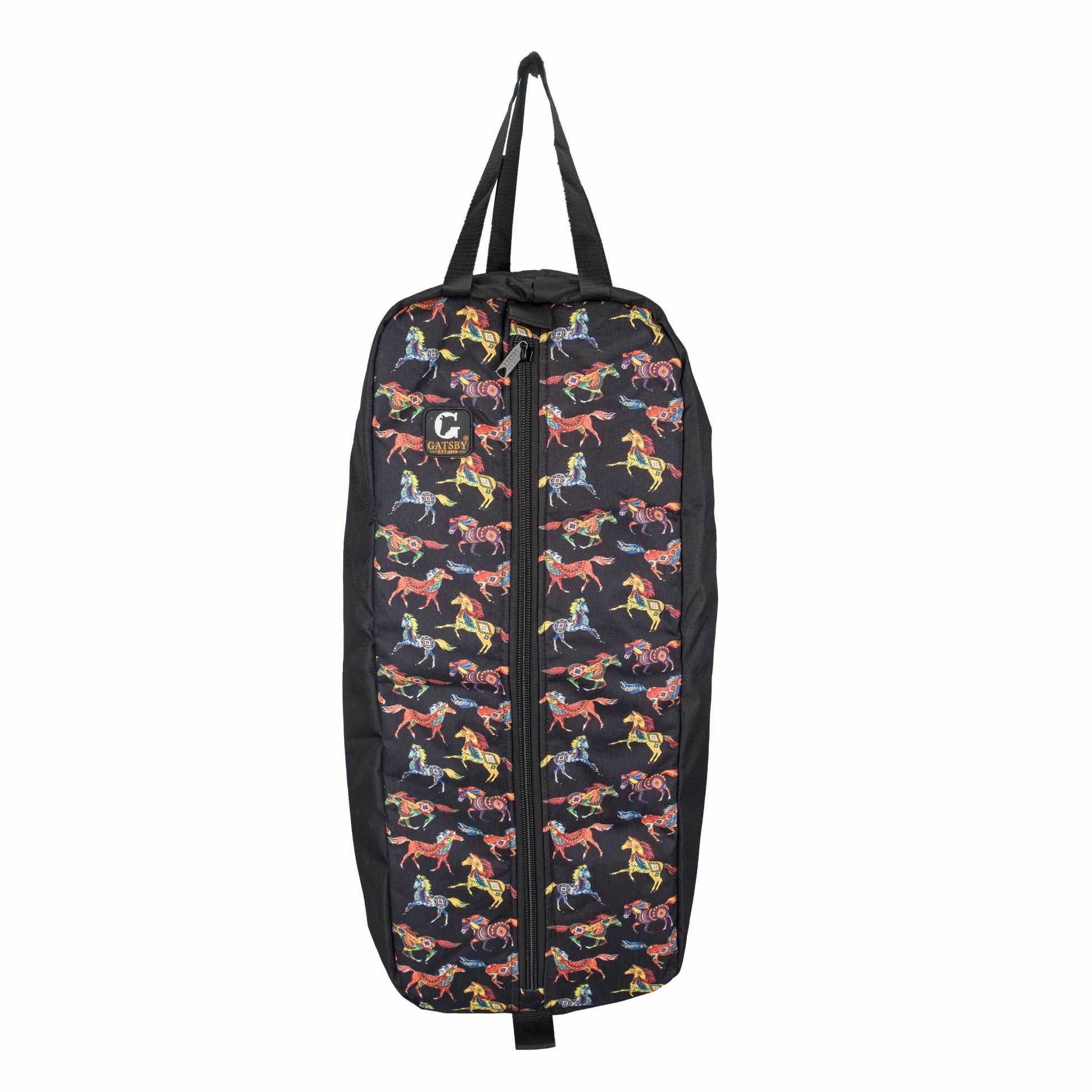 Gatsby Print Nylon Padded Bridle Halter Bag