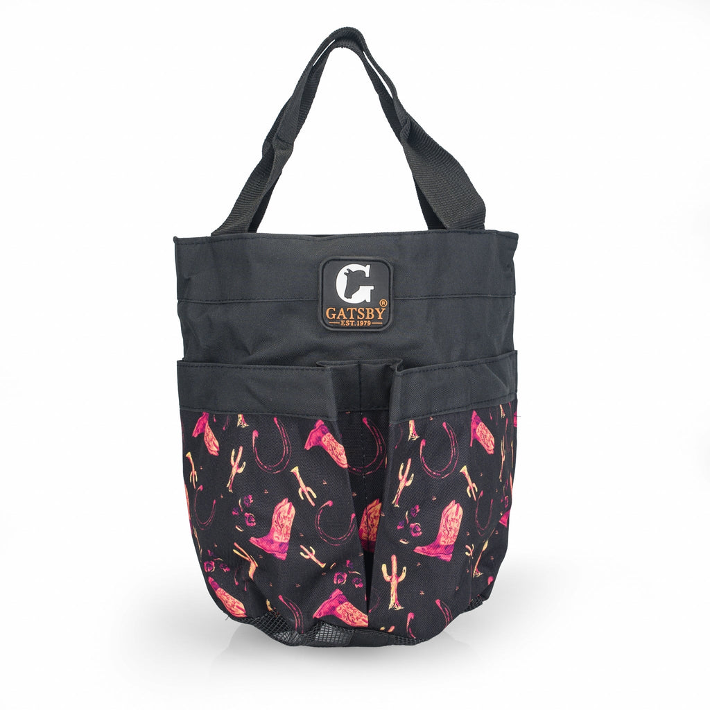 Gatsby Print Nylon Stable Tote with Mesh Bottom