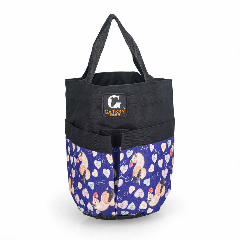 Gatsby Print Nylon Stable Tote with Mesh Bottom