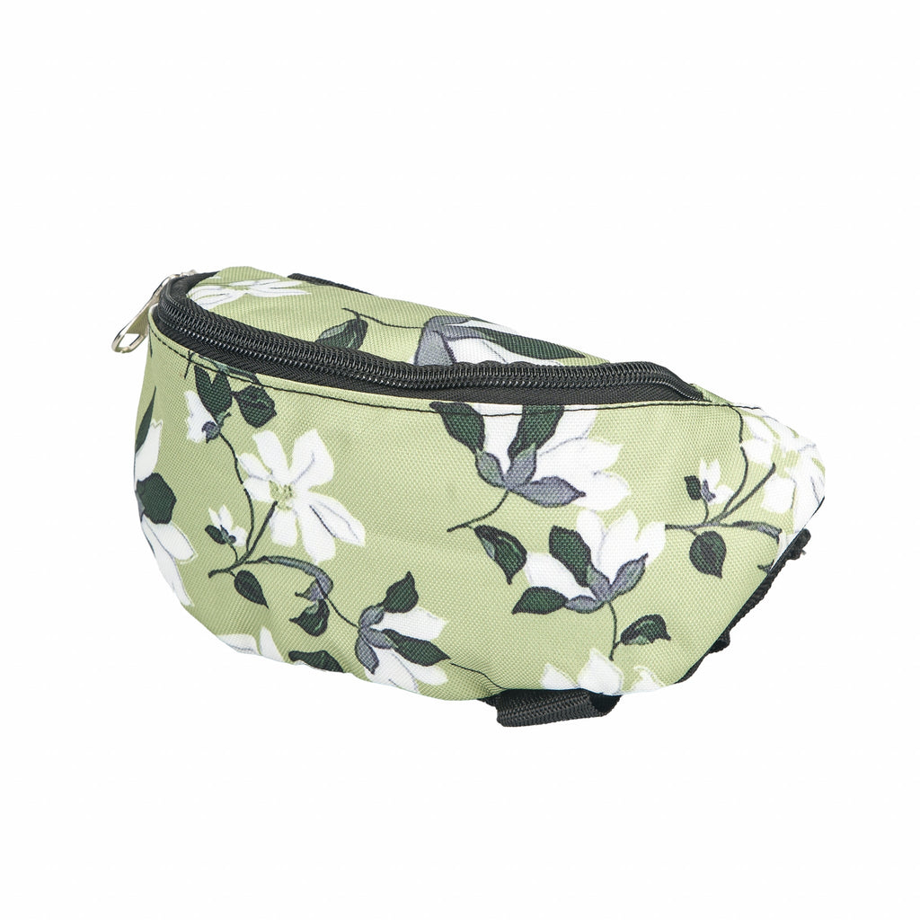 Gatsby Print Nylon Saddle Pouch