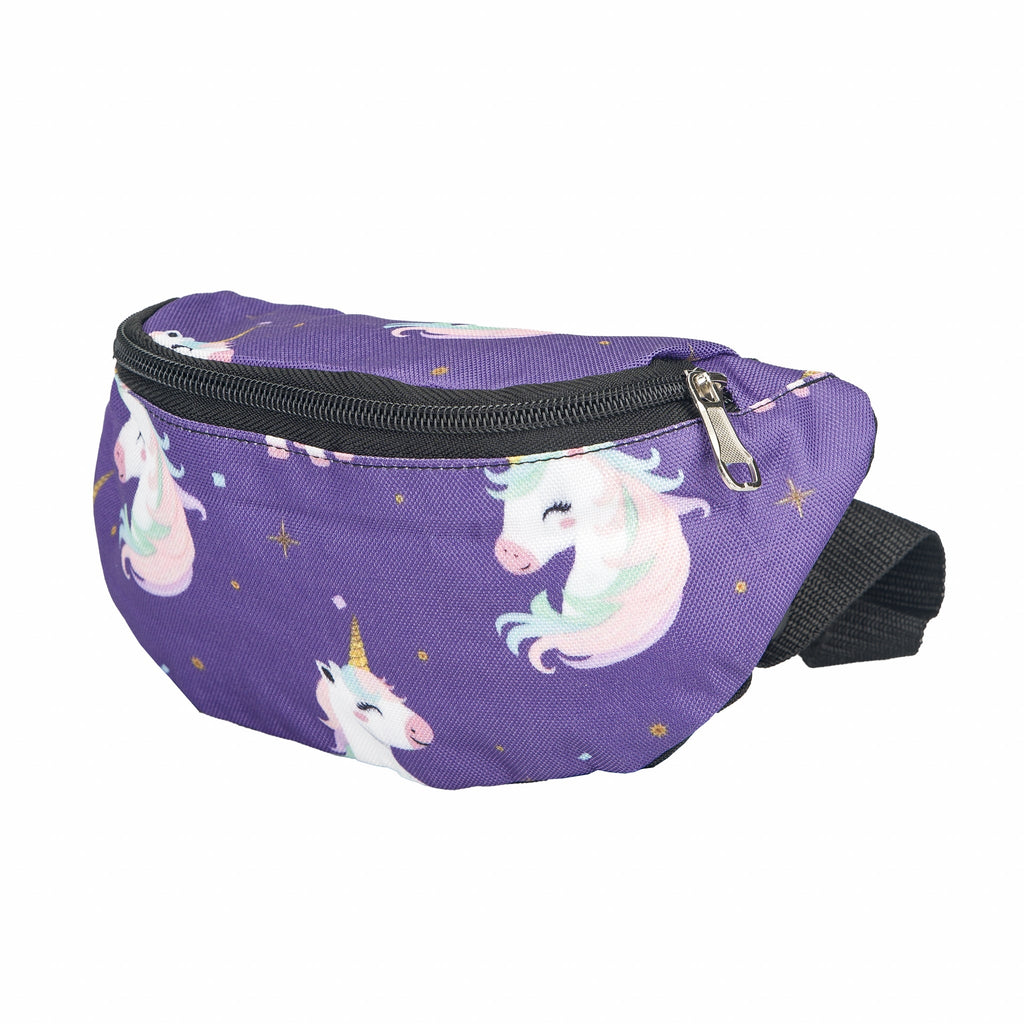 Gatsby Print Nylon Saddle Pouch