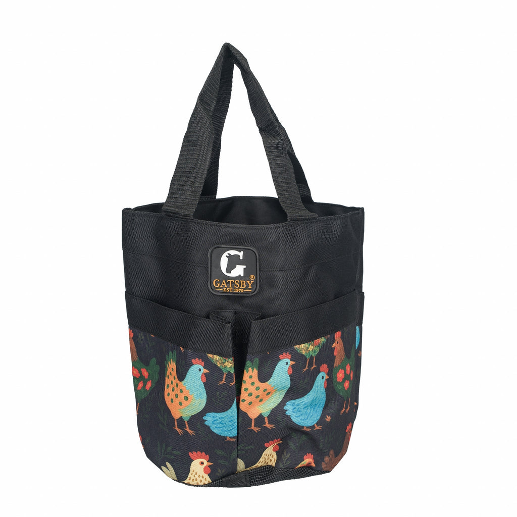 Gatsby Print Nylon Stable Tote with Mesh Bottom