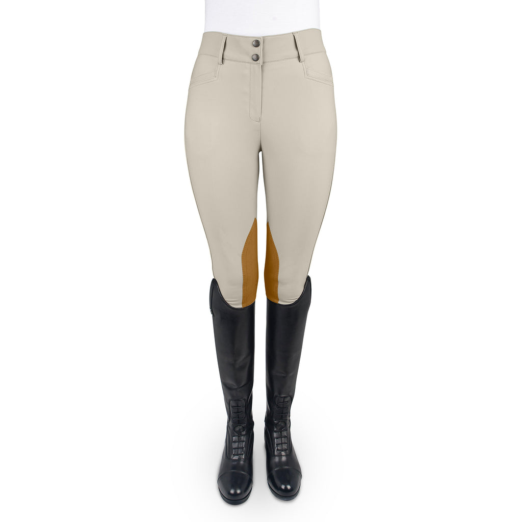 Women's Dynamic Hunter Knee Patch Breech - Show Tan
