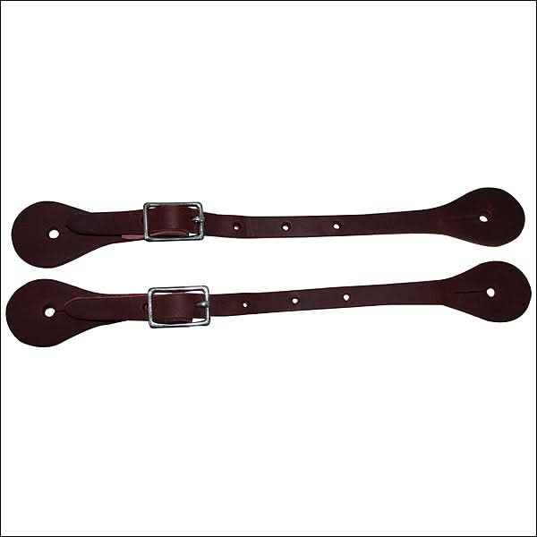 Hilason Burgundy Latigo Leather Kid Spur Straps Western Tack