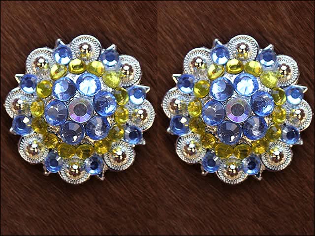 Purple Lemon Ab Crystals 1-1/4In Berry Headstall Saddle Hilason