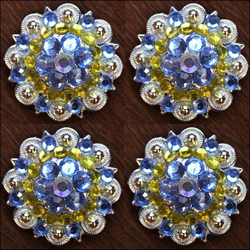 Purple Lemon Ab Crystals 1-1/4In Berry Headstall Saddle Hilason