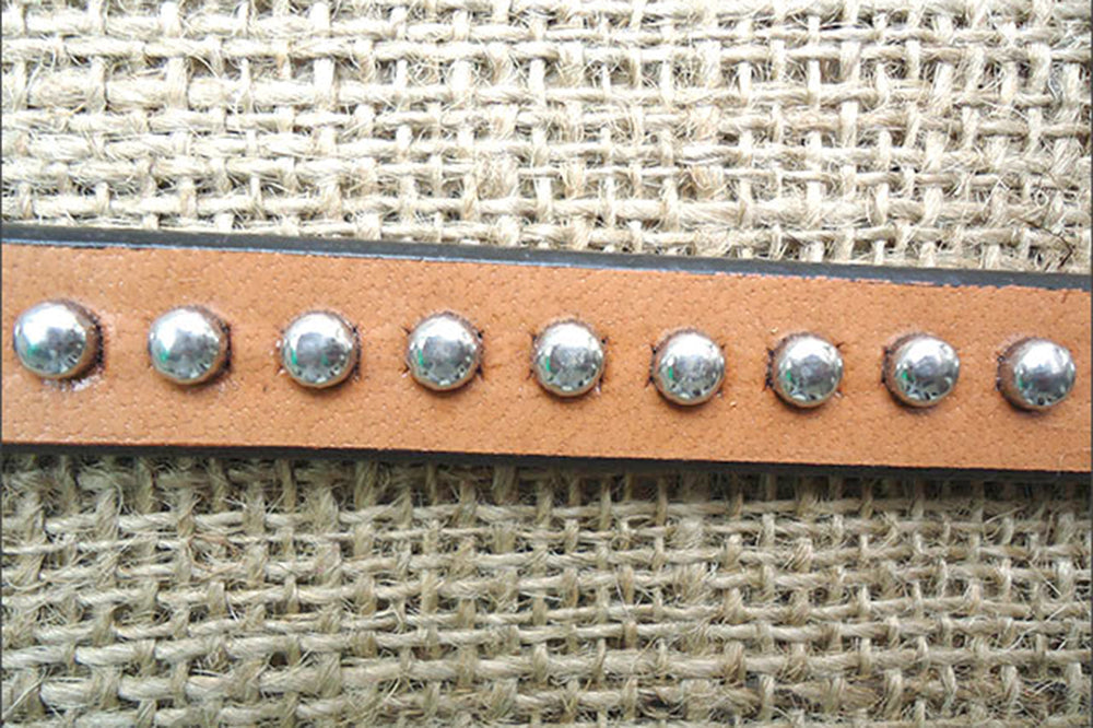 28" Hilason Western Horse Roping Tie Down Strap Snap Tan Silver Spot