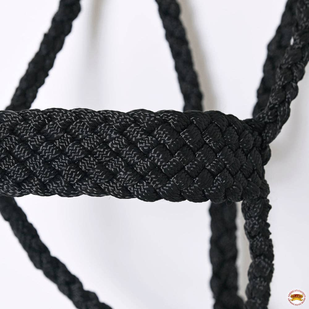 9 Ft Nylon Poly Flat Braided Mule Tape Halter And Lead  Rope - Blazzing Bridles
