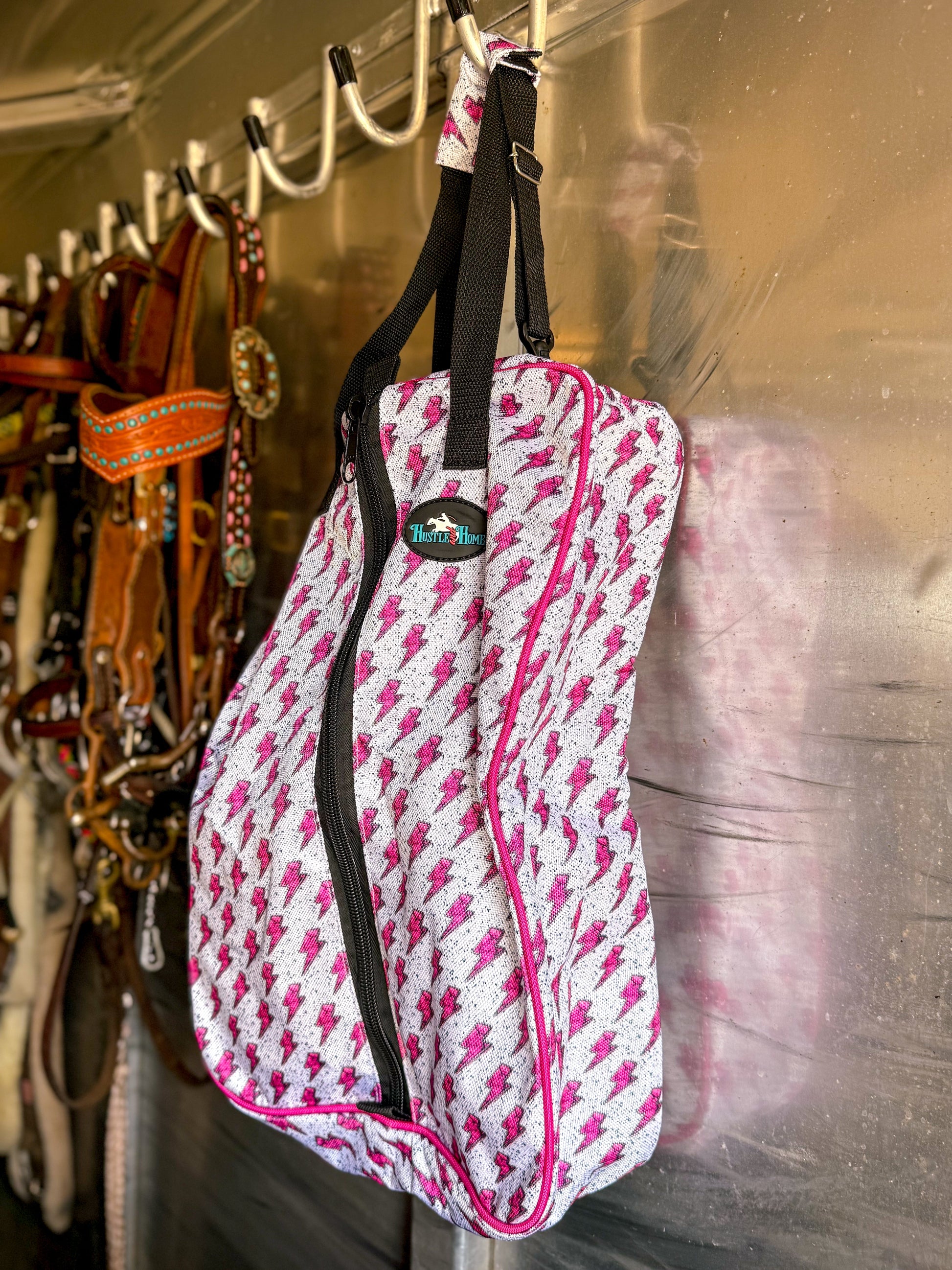 Pink Bolt Luxury Tack Bag
