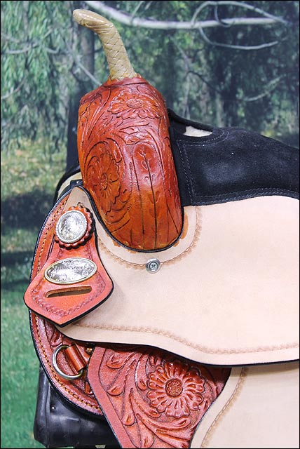 Flex Tree Western Horse Saddle American Leather Trail Barrel By Hilason