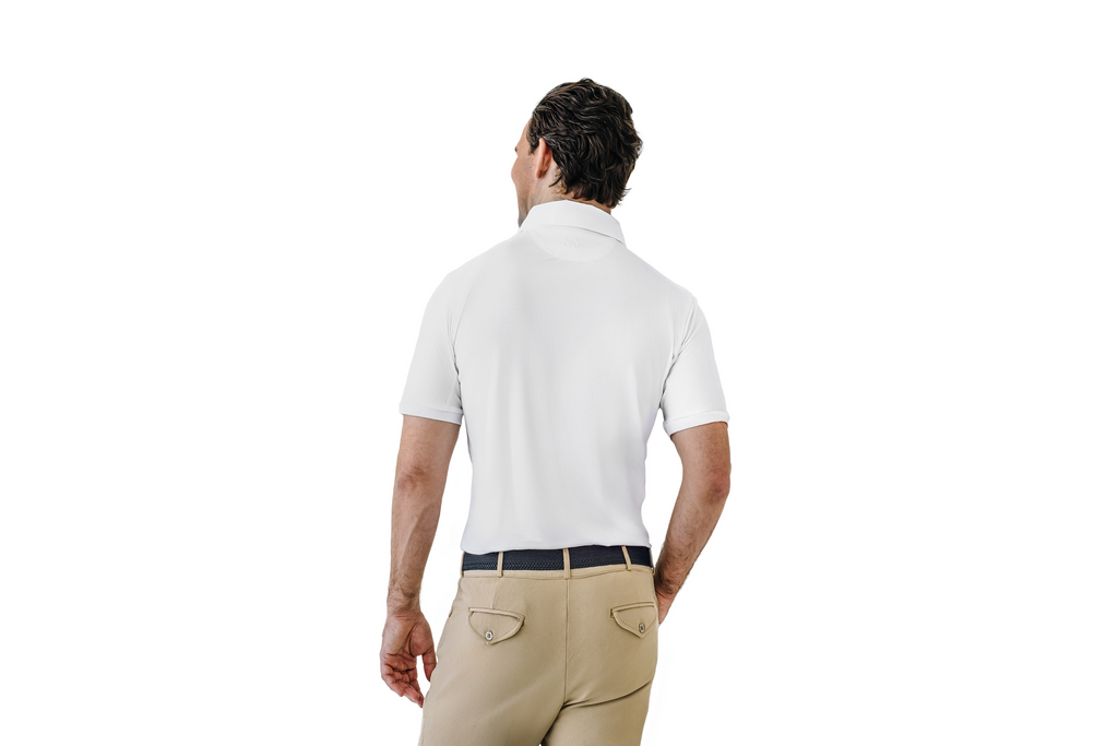 Men's Classic Short Sleeve Polo Show Shirt - White