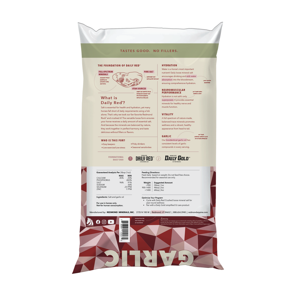 Daily Red® Crushed™ Garlic - Mineral Supplement for Horses
