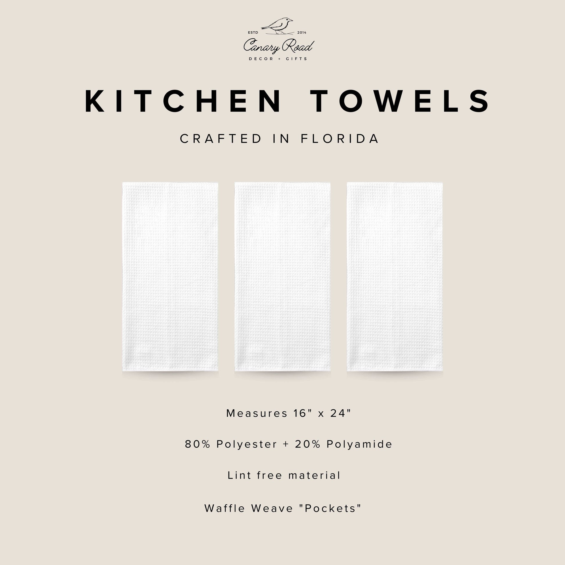 Chicken Farmhouse Rustic Homestead Kitchen Towel Waffle