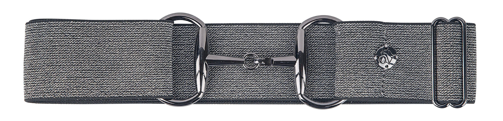Bit Buckle Glitter Belt - Black Black