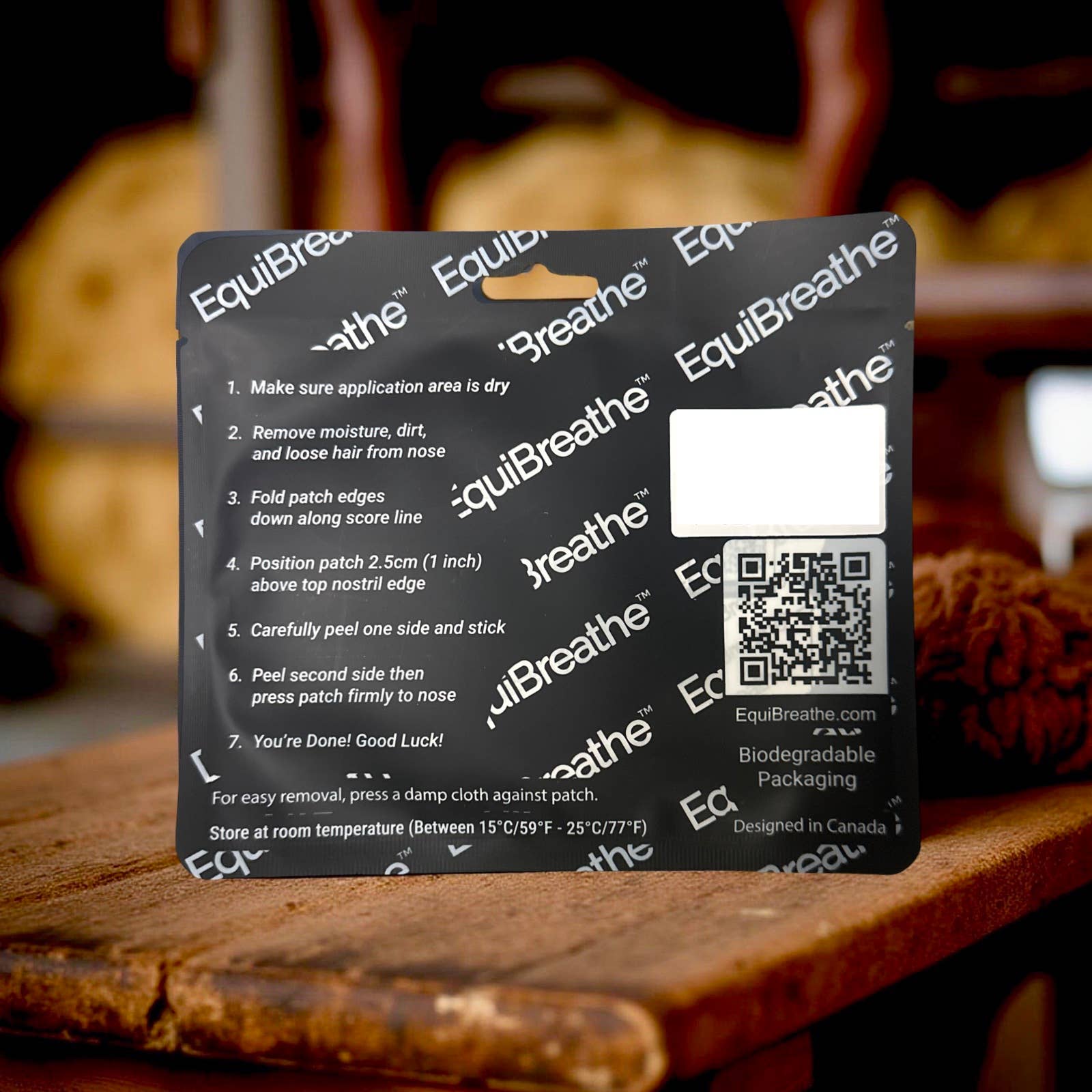 EquiBreathe™ Equine Nasal Patch - Black