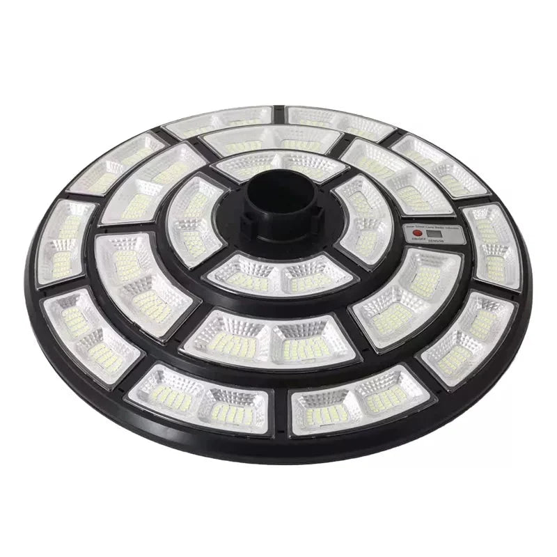 4500W Solar Outdoor Light Round 360° Wide Angle UFO Garden Pole And Wall Street Lights with Remote