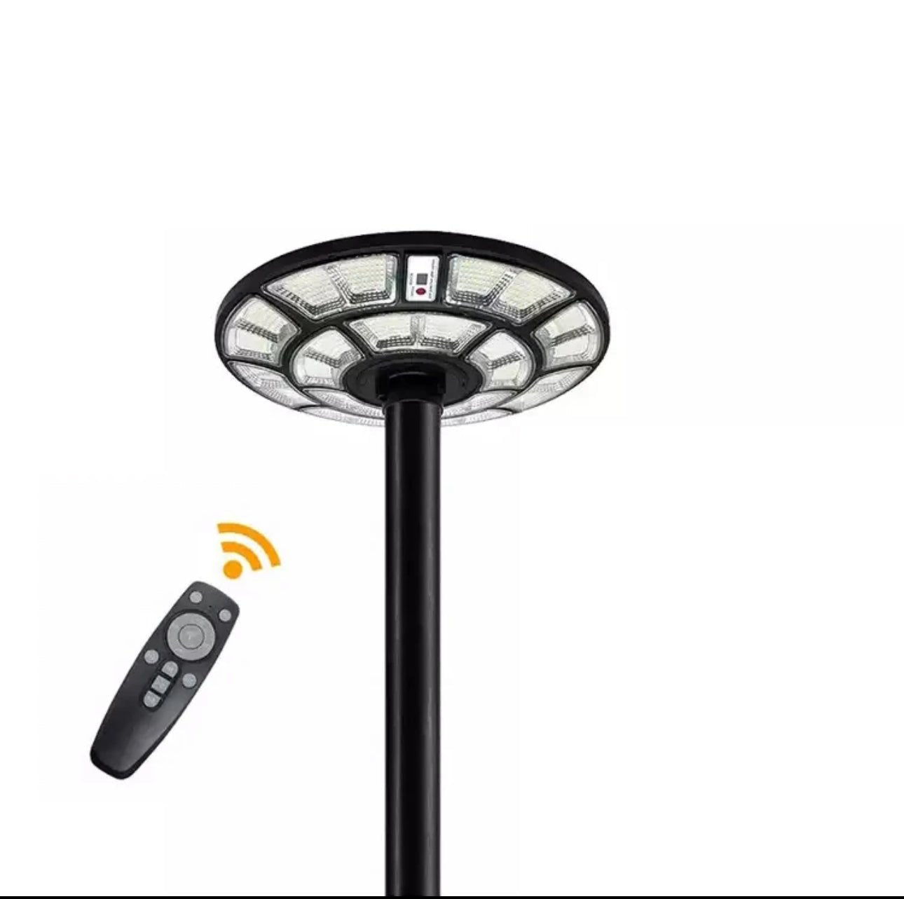 4500W Solar Outdoor Light Round 360° Wide Angle UFO Garden Pole And Wall Street Lights with Remote