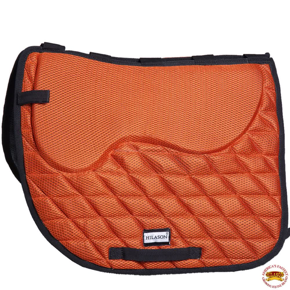 Horse English Saddle Pad Hilason Dressage Memory Foam W/ Anti Slip Base