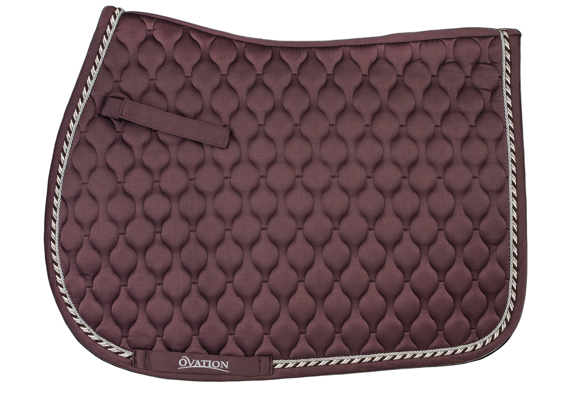 Quilted Satin All-Purpose Saddle Pad - Deepest Plum