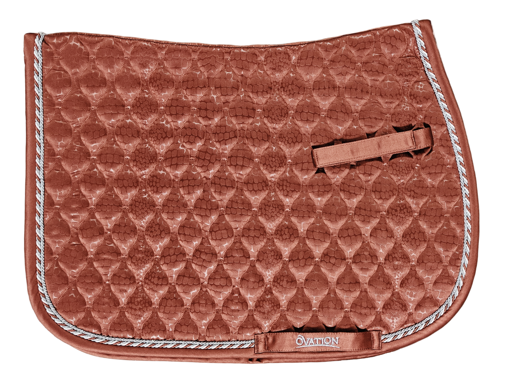 Embossed Leopard Satin All-Purpose Saddle Pad
