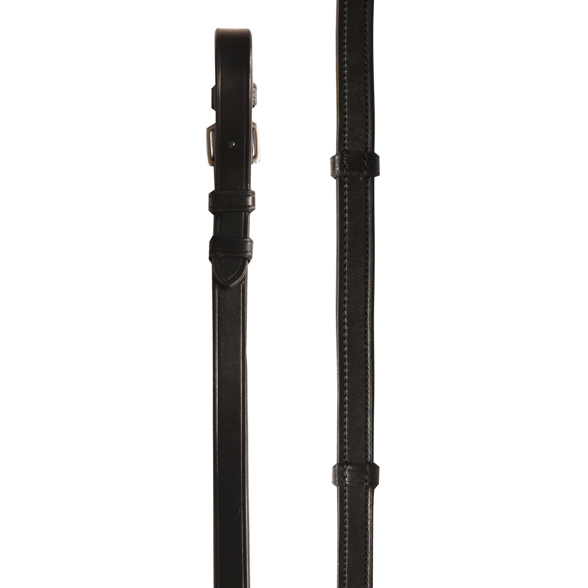 Rubber Lined Reins with Leather Stops