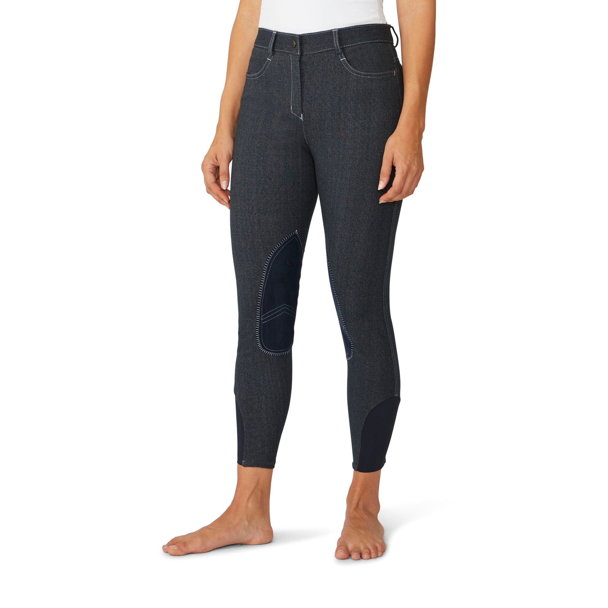 Women's SoftFlex Suede Knee Patch Breech - Indigo