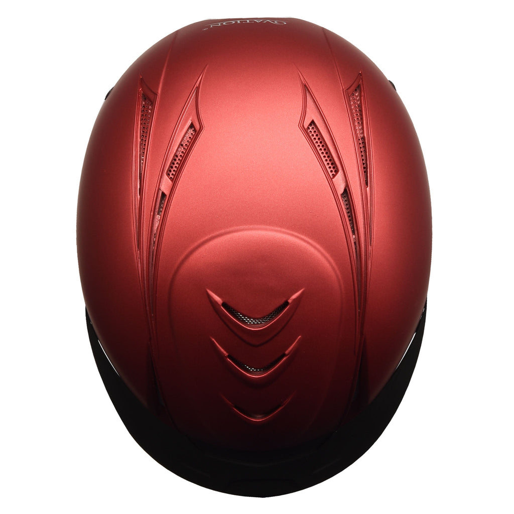 Metallic Deluxe Schooler Helmet - Red