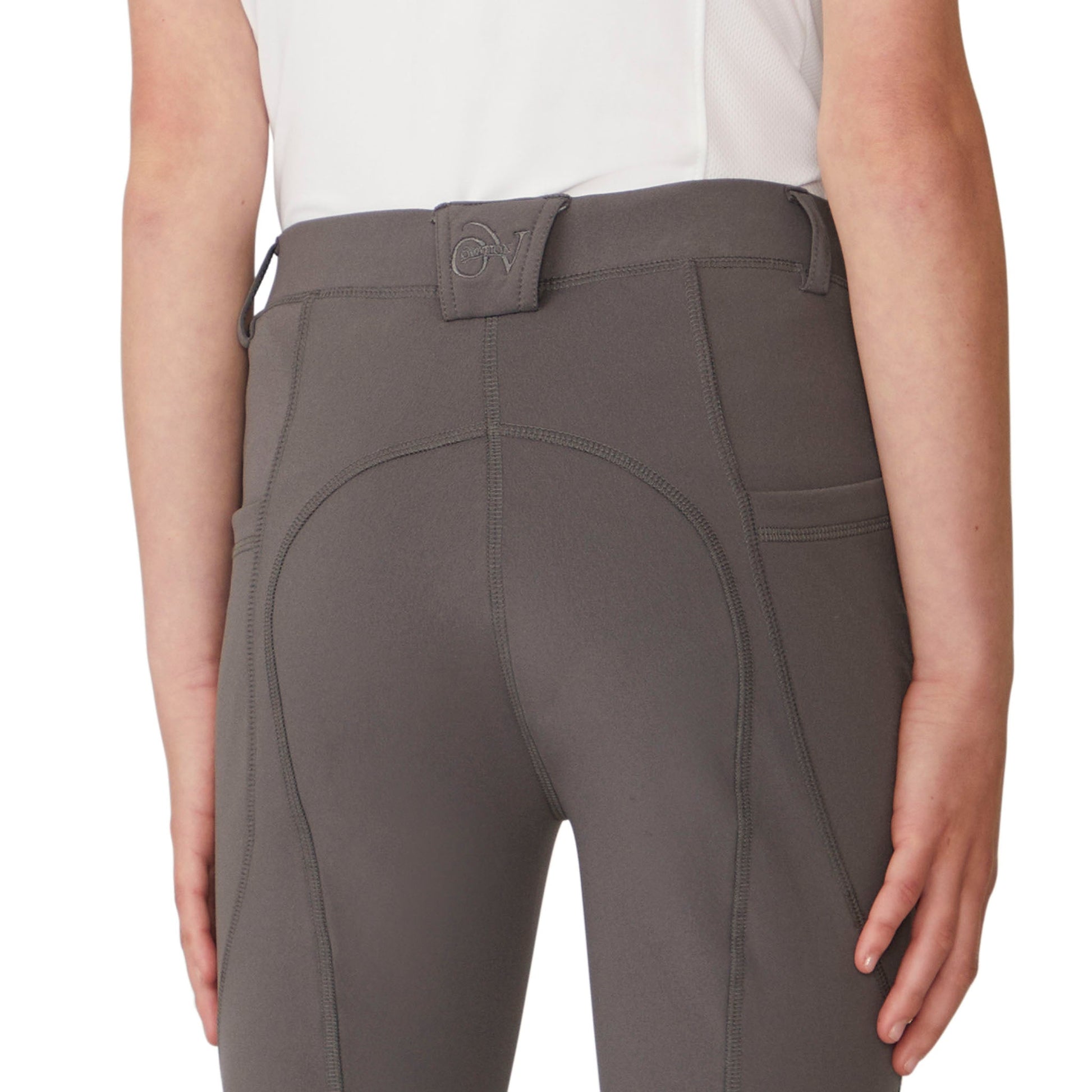 Girls' Equinox Silicone Knee Patch Winter Breech - Steel Grey