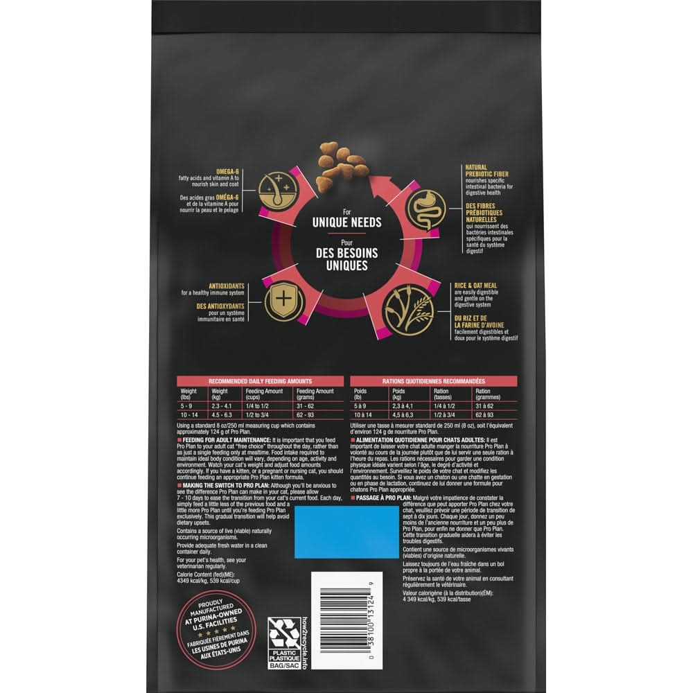 Purina Pro Plan High Protein Sensitive Skin & Stomach Lamb & Rice Formula Dry Cat Food (3.5 lb)