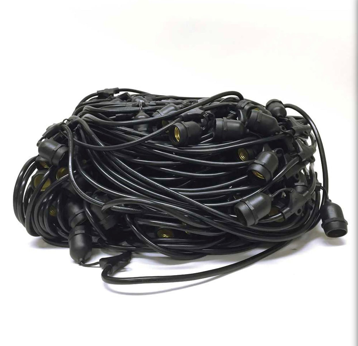 48Ft Pro Vintage Edition Plug-In Outdoor Heavy Quality 40W Commercial String Lights-15 Bulbs